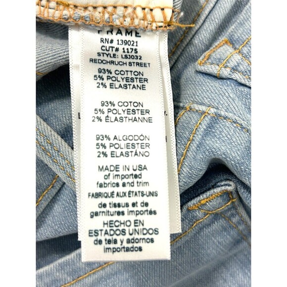 New Frame Denim Womens Size 27 Jeans Light Blue Le Skinny de Jeanne R3 - Picture 11 of 12